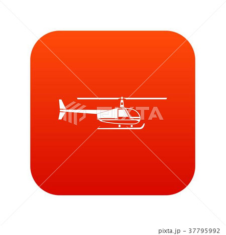 Helicopter icon digital red Helicopter icon digital red 37795992
