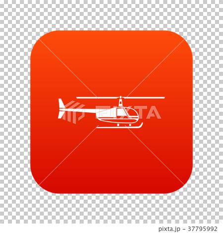 Helicopter icon digital red Helicopter icon digital red 37795992