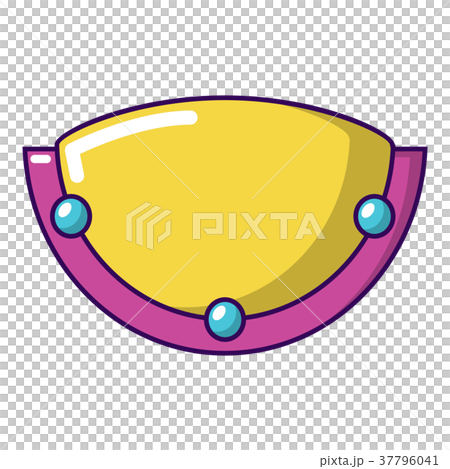 Oval lamp icon, cartoon style Oval lamp icon, cartoon style 37796041