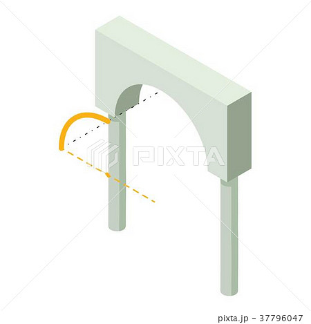 Arch built icon, isometric 3d style 37796047