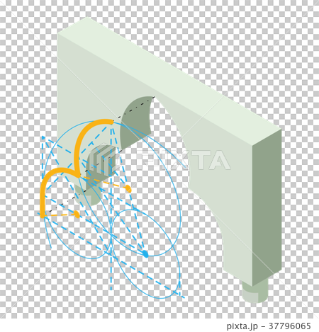 Arch architecture icon, isometric 3d style - Stock Illustration ...