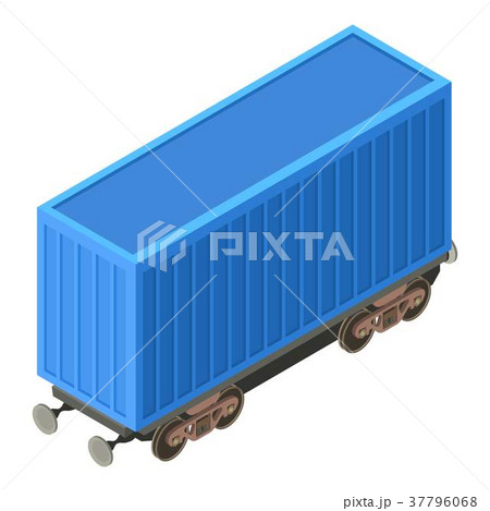 Wagon container icon, isometric 3d style 37796068