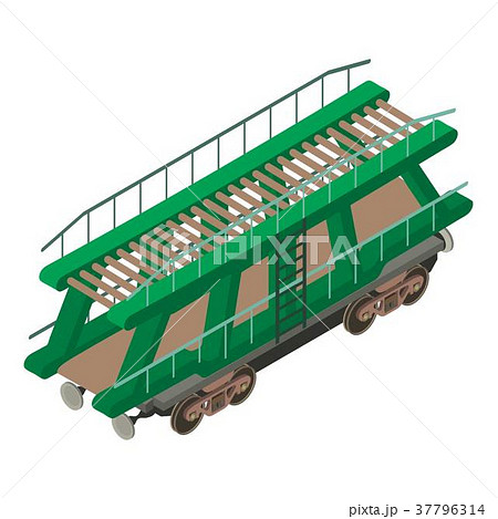 Wagon car icon, isometric 3d style Wagon car icon, isometric 3d style 37796314