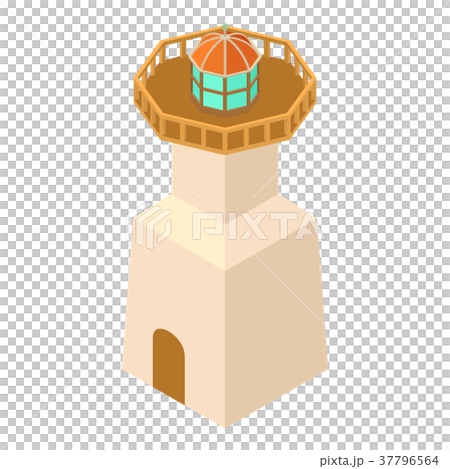 Lighthouse navigation icon, isometric 3d style Lighthouse navigation icon, isometric 3d style 37796564