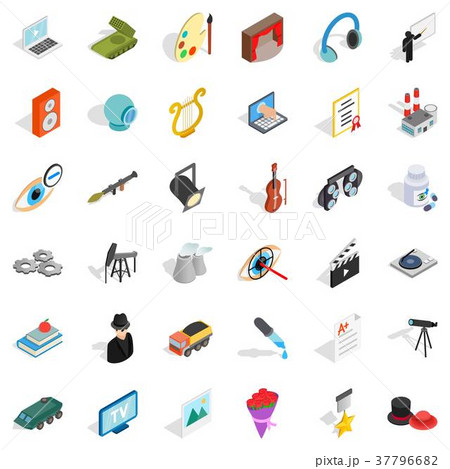 Employment icons set, isometric style Employment icons set, isometric style 37796682