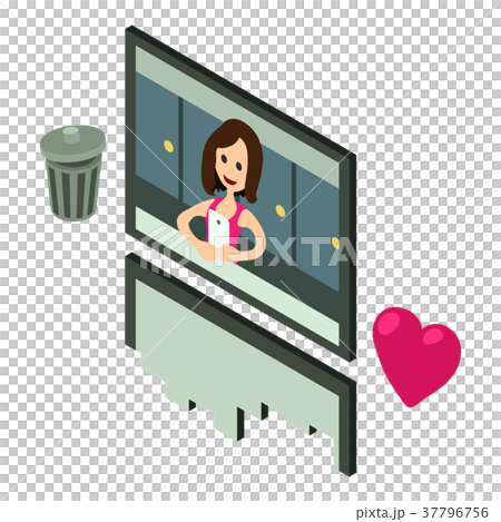 Photo like icon, isometric 3d style 37796756