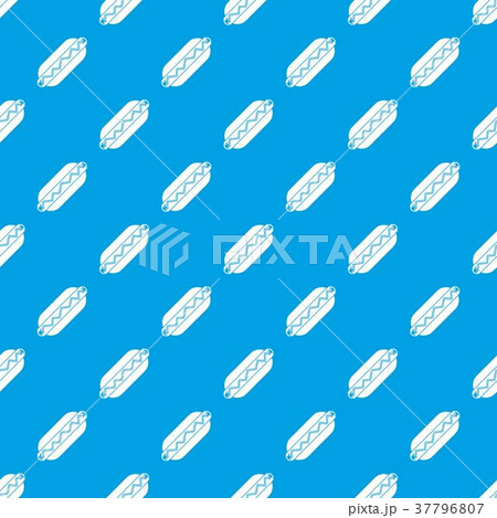 Bun and sausage pattern seamless blue Bun and sausage pattern seamless blue 37796807