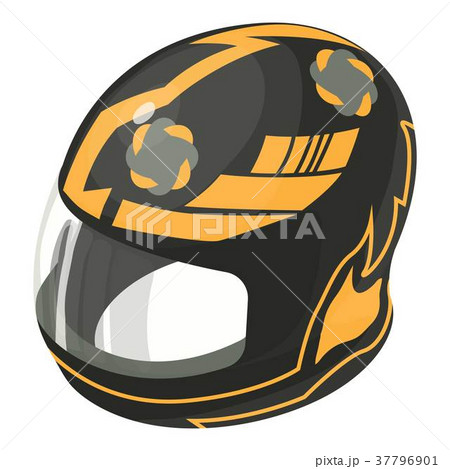 Helmet motorcycle orange icon, isometric 3d style Helmet motorcycle orange icon, isometric 3d style 37796901