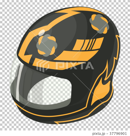 Helmet motorcycle orange icon, isometric 3d style Helmet motorcycle orange icon, isometric 3d style 37796901