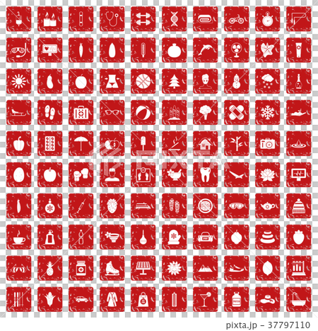 100 women health icons set grunge red 100 women health icons set grunge red 37797110