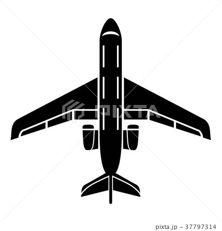 Passenger plane icon, simple style Passenger plane icon, simple style 37797314