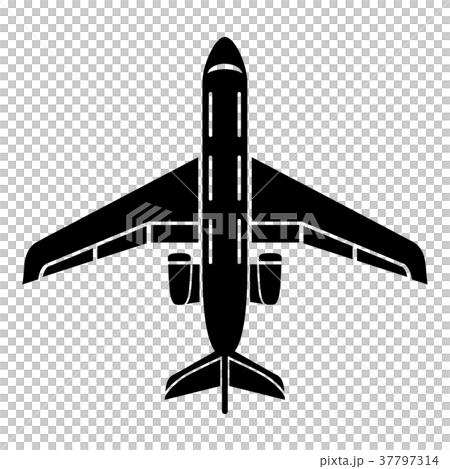 Passenger plane icon, simple style Passenger plane icon, simple style 37797314
