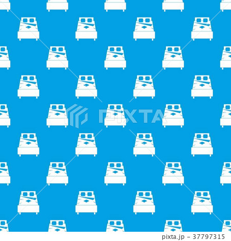 Bed pattern seamless blue Bed pattern seamless blue 37797315