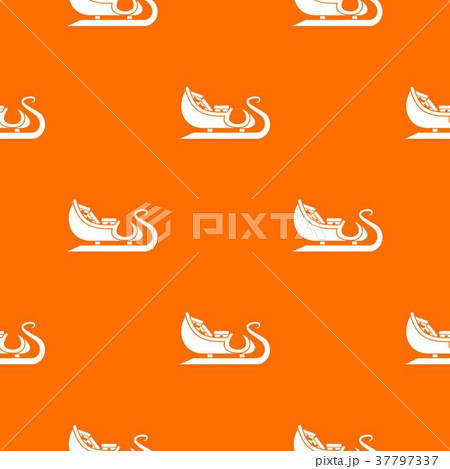 Christmas sleigh of santa claus pattern seamless Christmas sleigh of santa claus pattern seamless 37797337