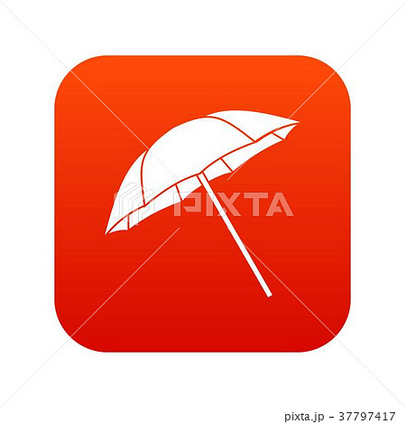 Umbrella icon digital red Umbrella icon digital red 37797417