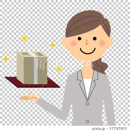 A woman offer of a suit A woman offer of a suit 37797955