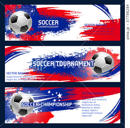 Vector soccer match championship banners 37798284