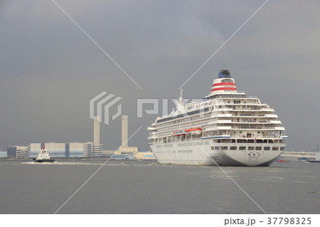 大さん橋に係留中の飛鳥Ⅱ 37798325