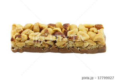 almonds and peanuts bar isolated on white 37799027