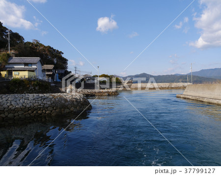 出羽島（てばじま）「国指定重要伝統的建造物群保存地区」の出羽島漁港（徳島県） 37799127