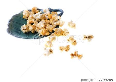 Popcorn on white background. Popcorn on white background. 37799209