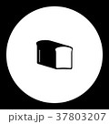 toast bread simple black and green icon eps10 37803207