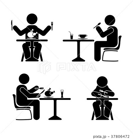 Eating and drinking pictogram Eating and drinking pictogram 37806472