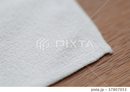 布巾 (日用品 ふきん 消耗品 テーブル 木目 室内 屋内 机 新品 未使用 白 ホワイト 清潔) 37807053
