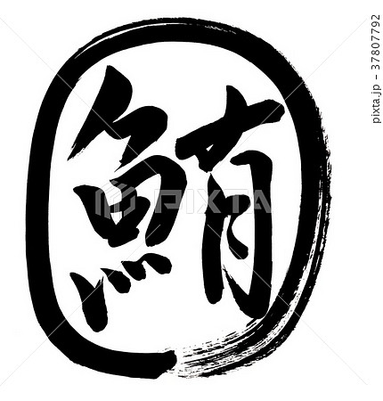 筆文字　鮪 37807792