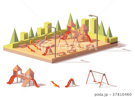 Vector low poly playground 37810460