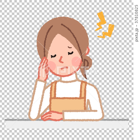 A woman with a headache A woman with a headache 37810825