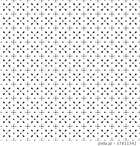 The geometric flower pattern. Seamless vector  37811342