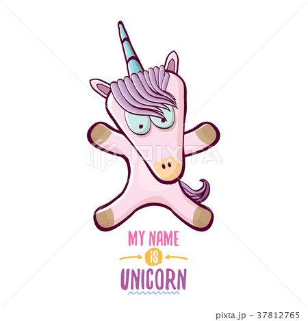 vector funny cartoon cute pink fairy unicorn vector funny cartoon cute pink fairy unicorn 37812765
