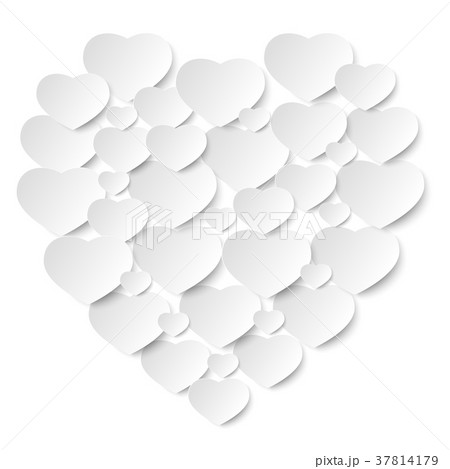 Heart from paper Valentines day card Heart from paper Valentines day card 37814179
