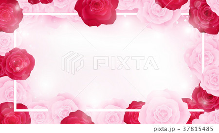 top view valentine floral invitation 37815485