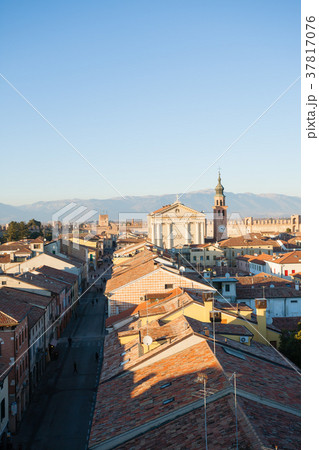View of Cittadella, walled city in Italy 37817076