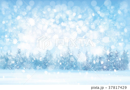 Vector winter snowy forest background. Vector winter snowy forest background. 37817429