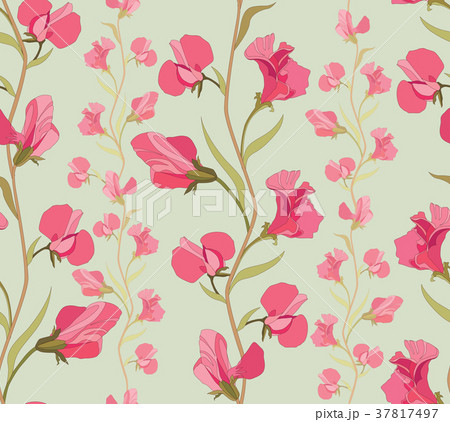 Floral seamless pattern. Flower garden background Floral seamless pattern. Flower garden background 37817497