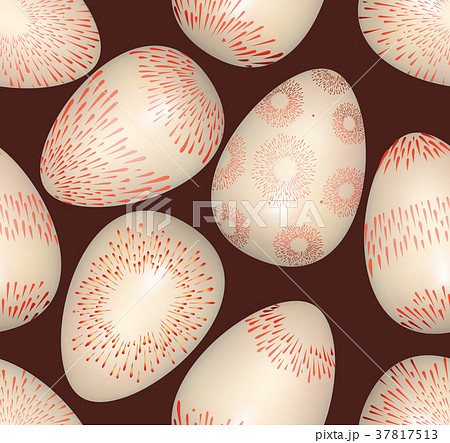 Easter egg sign seamless pattern Food background Easter egg sign seamless pattern Food background 37817513