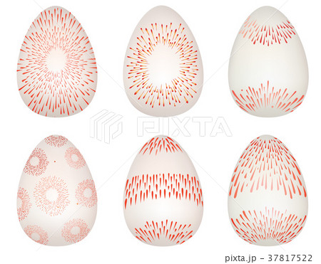 Easter eggs set. holiday greeting card decor. Easter eggs set. holiday greeting card decor. 37817522