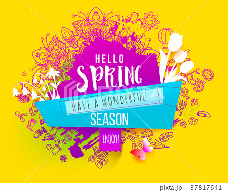 Enjoy vector Spring splash design Enjoy vector Spring splash design 37817641