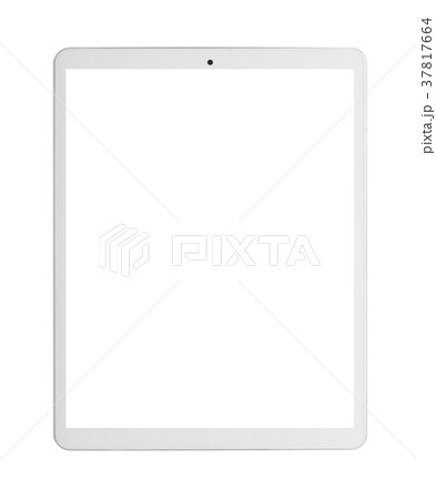 Modern white tablet pc with blank screen. 37817664