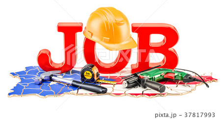 Job Vacancies in Puerto Rico concept, 3D rendering 37817993