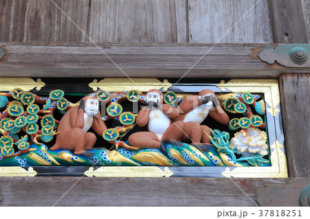 日光東照宮の三猿 日光東照宮の三猿 37818251