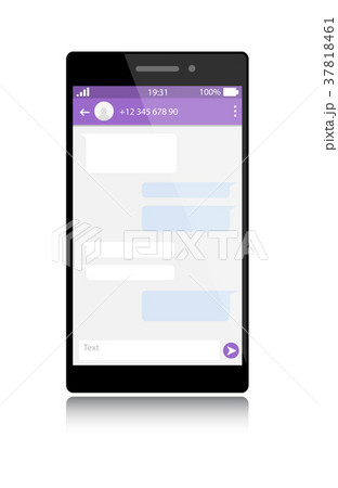 Modern smartphone with messenger window 37818461