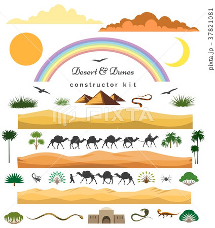 Desert game scenery constructor set Desert game scenery constructor set 37821081