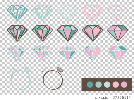 珠寶設計零件材料(薄荷x粉紅色) 珠寶設計零件材料(薄荷x粉紅色) 37826114