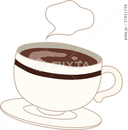 熱々ホットコーヒーのイラスト素材