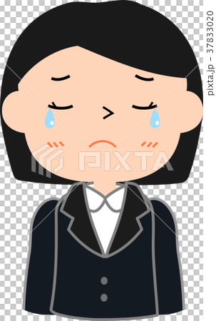 キリッとした就活女子学生 泣く キリッとした就活女子学生 泣く 37833020