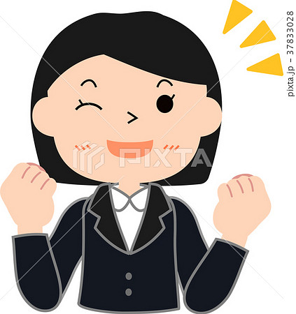 キリッとした就活女子学生 元気 キリッとした就活女子学生 元気 37833028